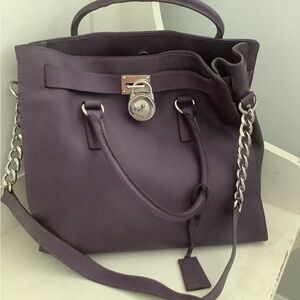 Michael Kors Hamilton Bag - Purple